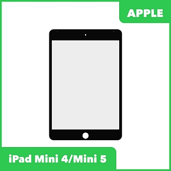Стекло для переклейки Apple iPad Mini 4, Mini 5, черный