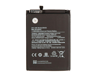 Аккумулятор (батарея) BN55 для телефона Xiaomi Redmi Note 9S, 4920мАч